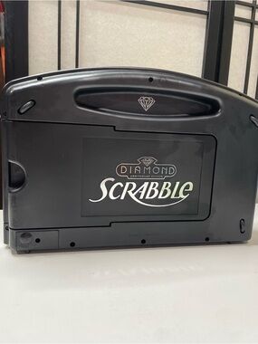 Scrabble Diamond Anniversary Edition Turntable Travel Case. Black. 100% Complete